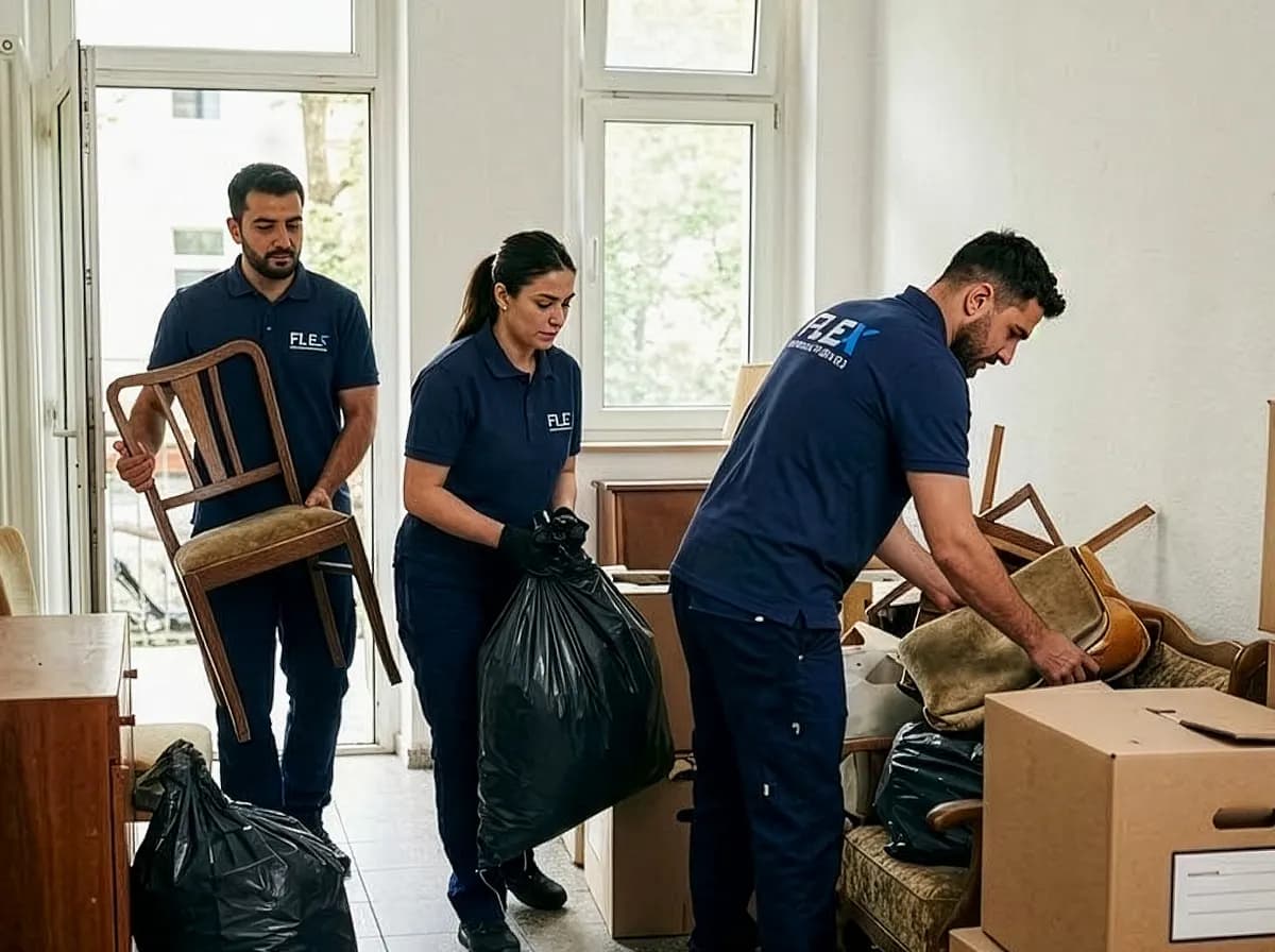 FLEX Team bei einer Wohnungsentrümpelung in Bruchsal